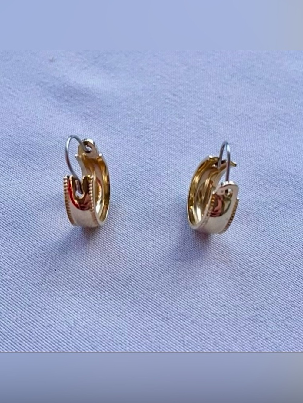 Gold-Tone Huggie Earrings - Picture 3 of 6